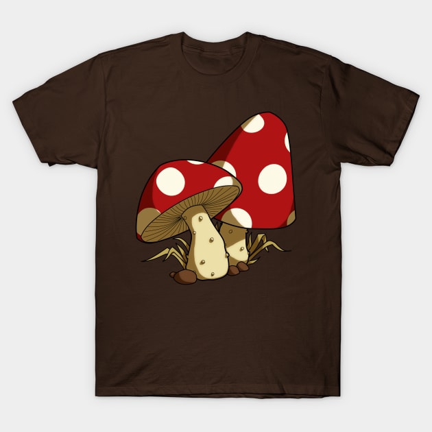 Toadstools T-Shirt by Oreramar